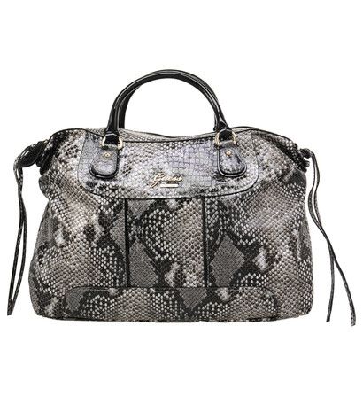 Sac Cabas Guess 3 En 1 Logo Monogramme - Polyuréthane, 45x27 Cm, Pochette Amovible - Style Jeans Décontracté